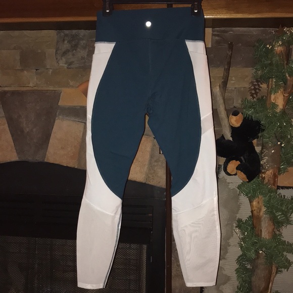 😬 Avia Dark Teal/White Exercise Pants size M (8-10) - Picture 7 of 7